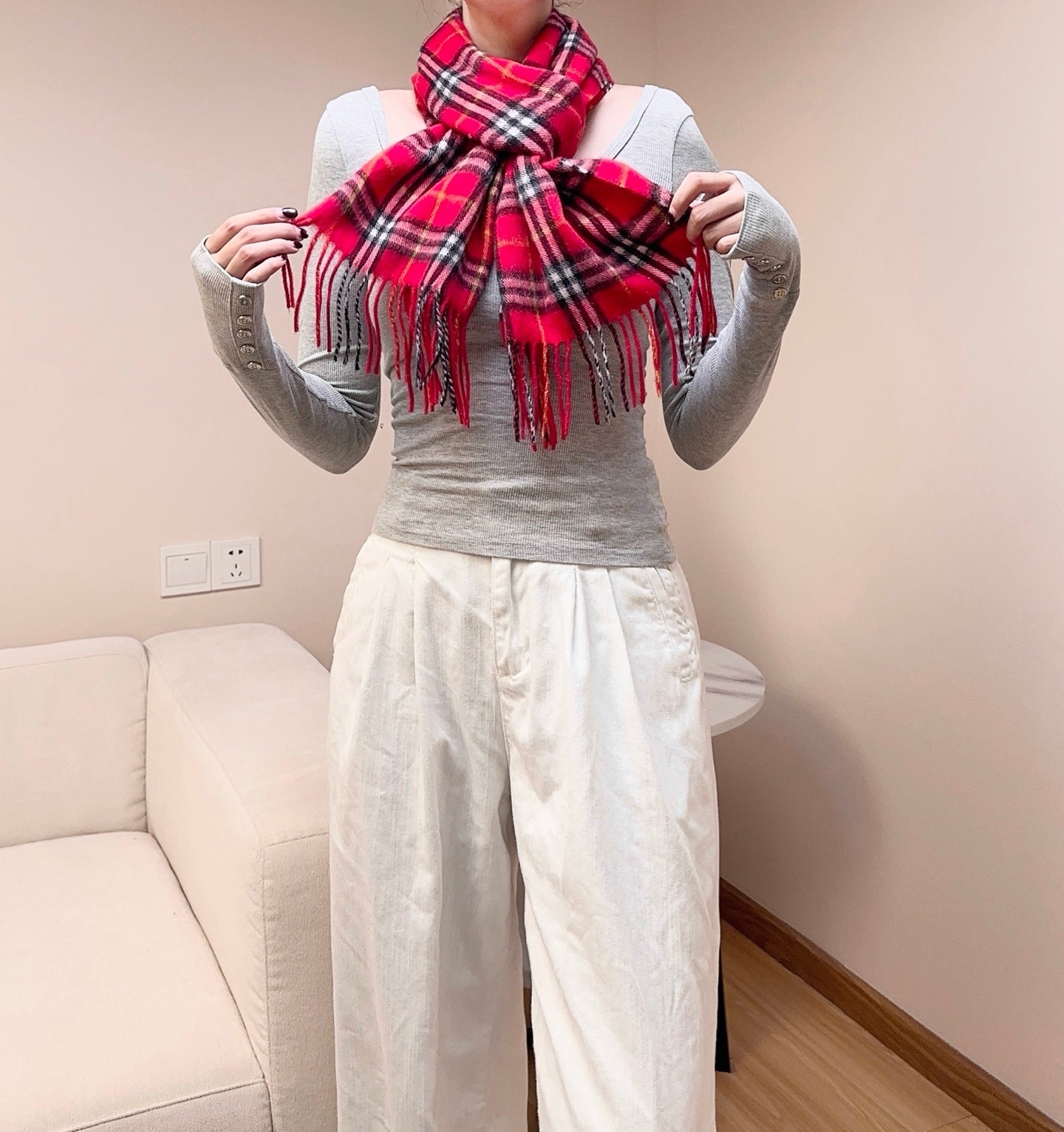 BURBERRY 26S SCARF 180CM IN CASHMERE 290649