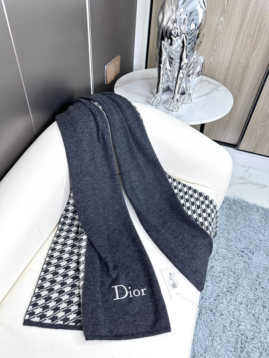 DIOR 26S SCARF 190CM IN CASHMERE 128106