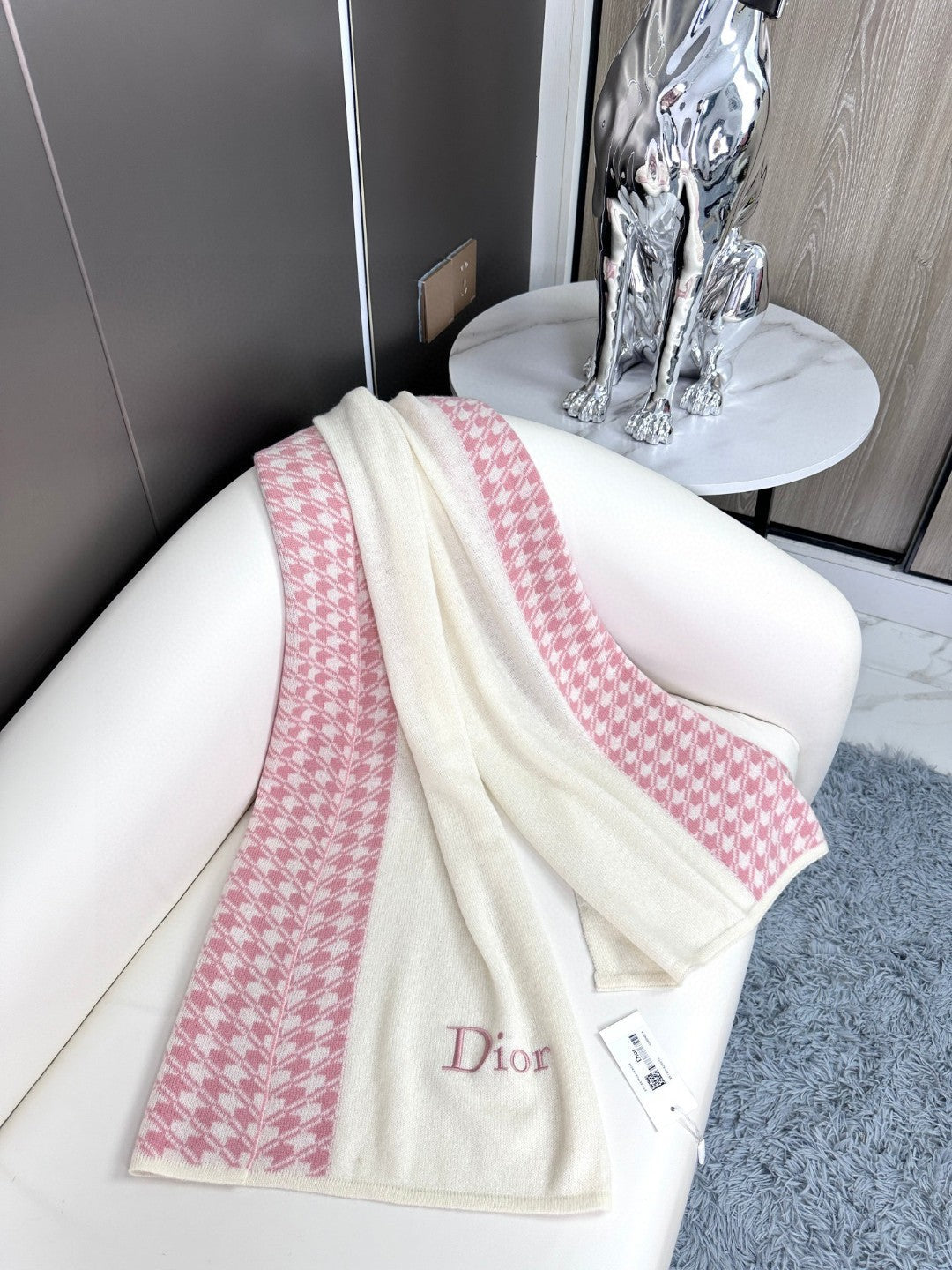 DIOR 26S SCARF 190CM IN CASHMERE 128107