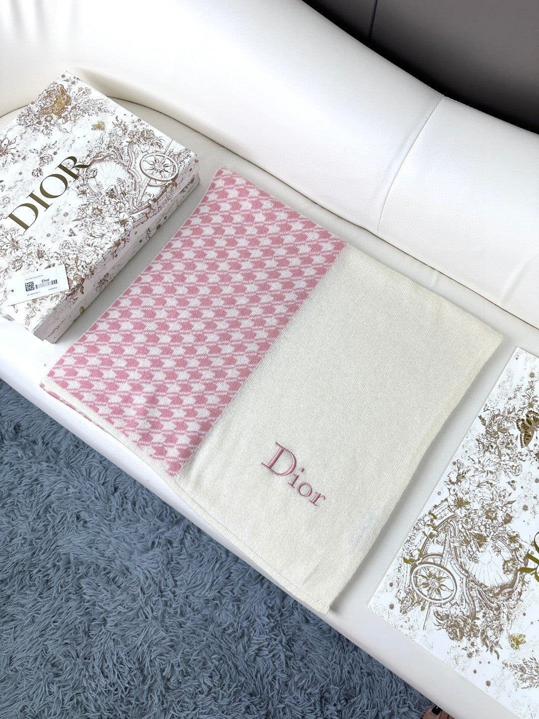 DIOR 26S SCARF 190CM IN CASHMERE 128107