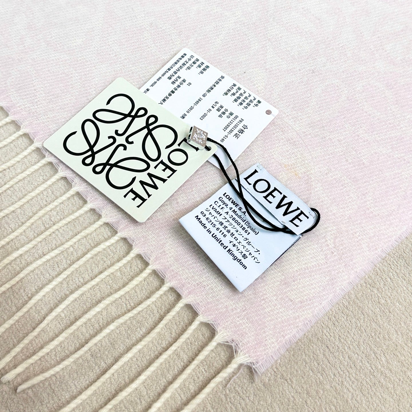 LOEWE 26S SCARF 180 IN CASHMERE WOOL 266429