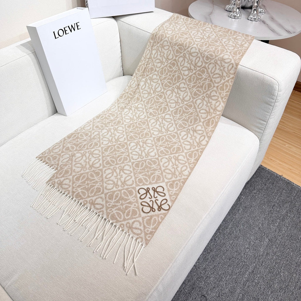 LOEWE 26S SCARF 180 IN CASHMERE WOOL 266432