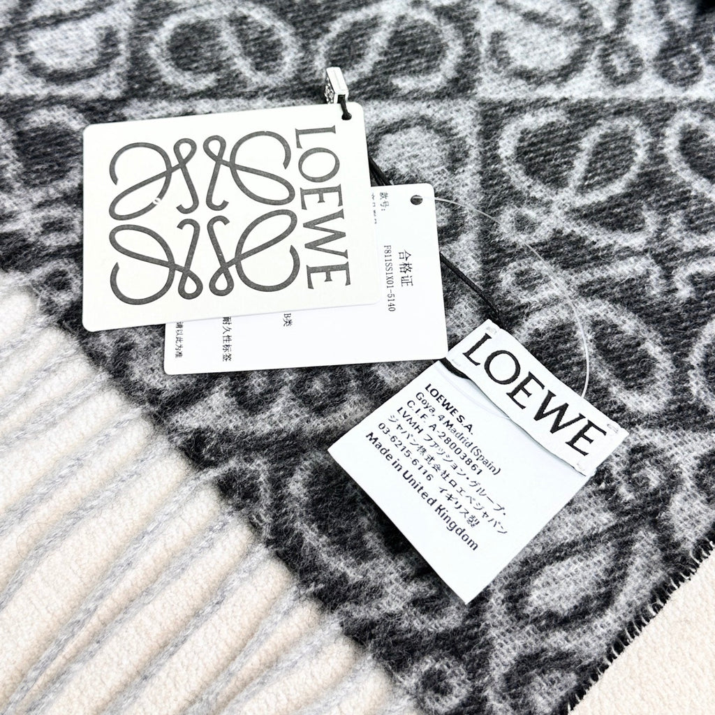 LOEWE 26S SCARF 180 IN CASHMERE WOOL 266433