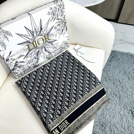 DIOR 26S SCARF 140CM IN CASHMERE SILK 313216