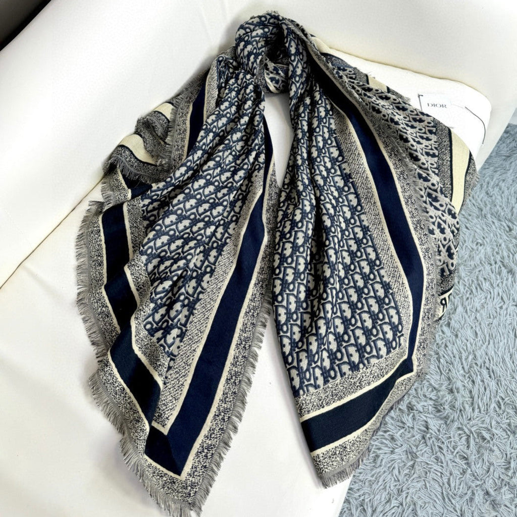 DIOR 26S SCARF 140CM IN CASHMERE SILK 313216