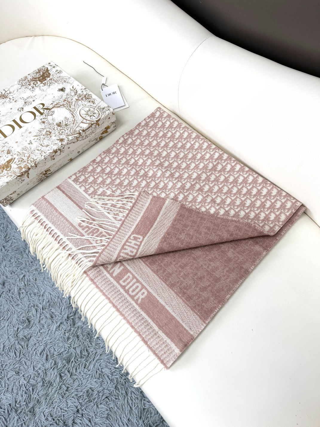 DIOR 26S SCARF 180CM IN CASHMERE 286179