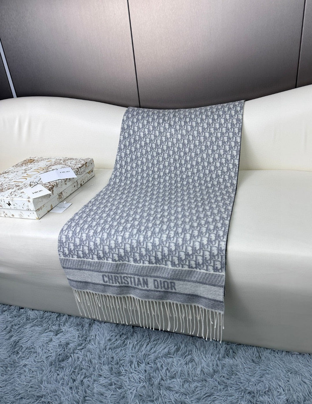 DIOR 26S SCARF 180CM IN CASHMERE 257325