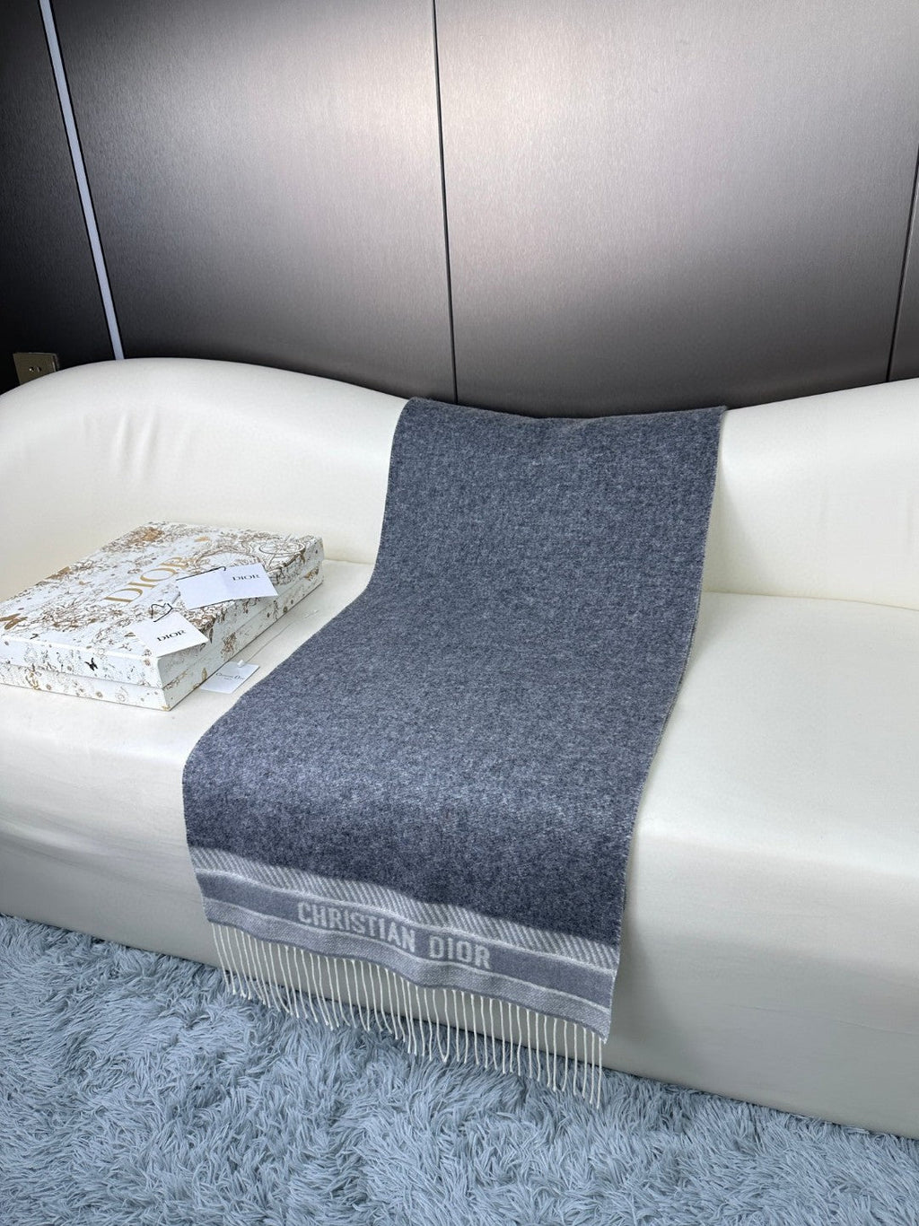 DIOR 26S SCARF 180CM IN CASHMERE 257325