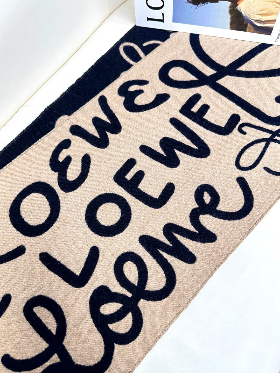 LOEWE 26S SCARF 180 IN CASHMERE WOOL 297945