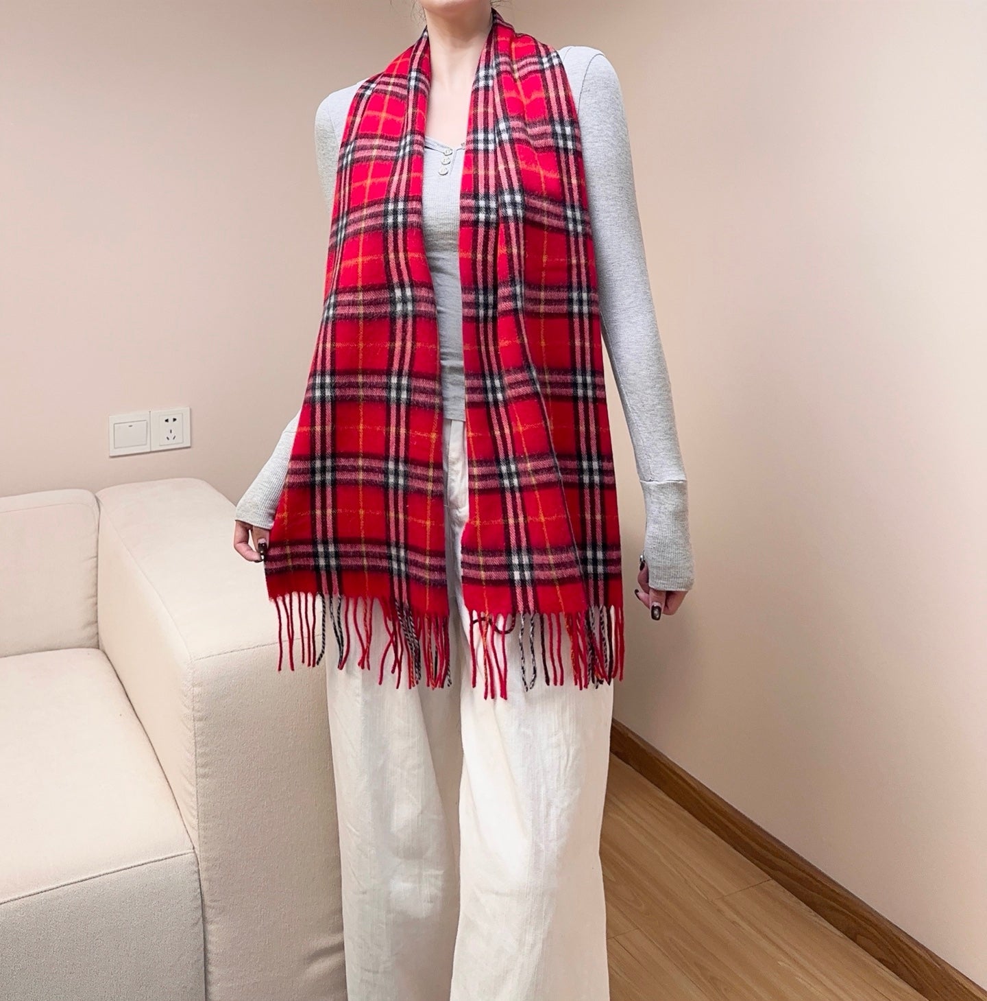 BURBERRY 26S SCARF 180CM IN CASHMERE 290649