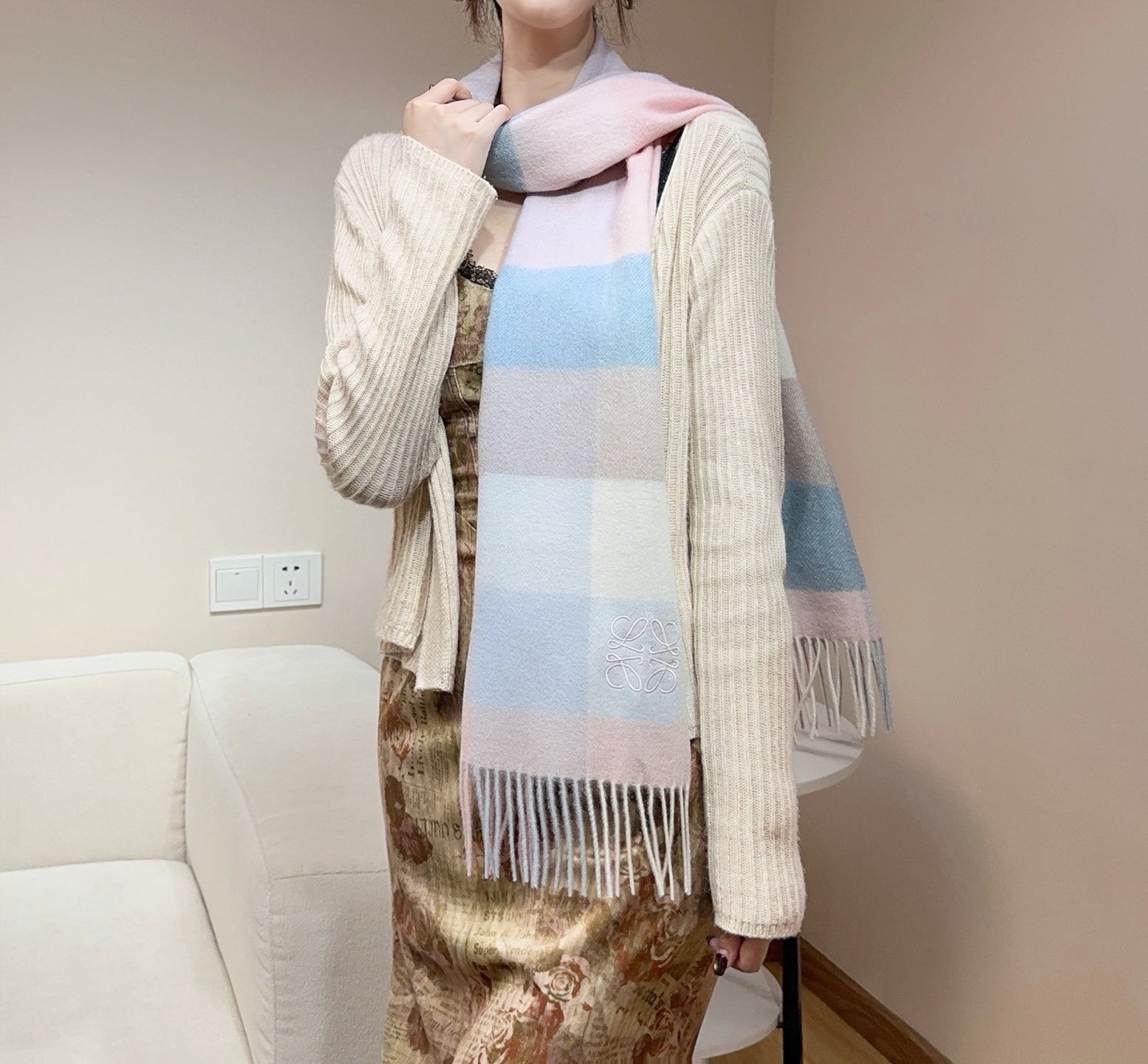 LOEWE 26S SCARF 180 IN CASHMERE 320593
