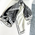 CHANEL 26S SCARF 140 IN SILK AND CASHMERE 313241