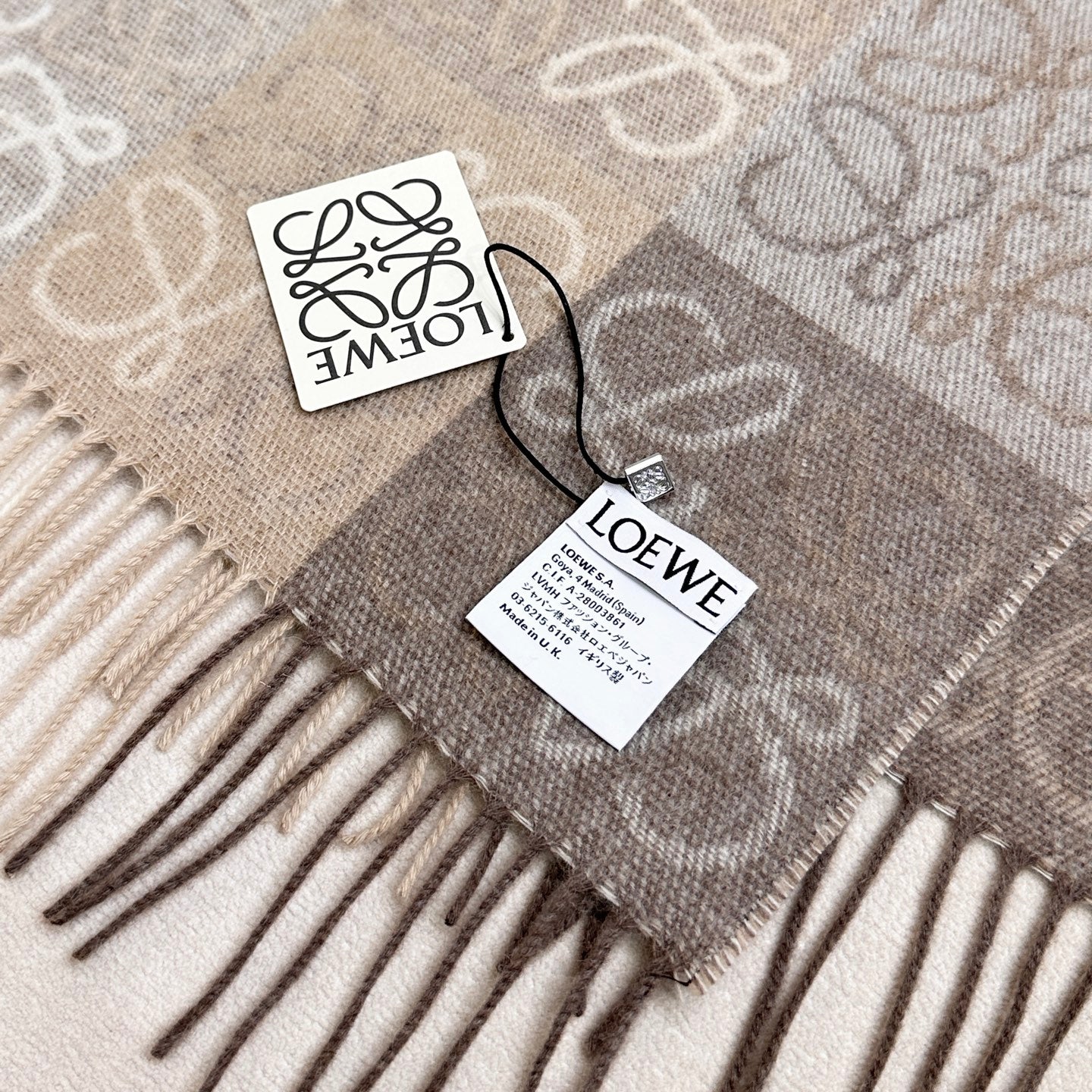 LOEWE 26S SCARF 180 IN CASHMERE WOOL 303185