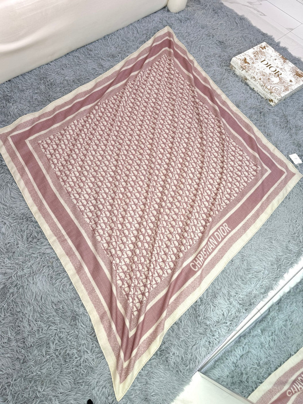 DIOR 26S SCARF 140CM IN CASHMERE SILK 304568