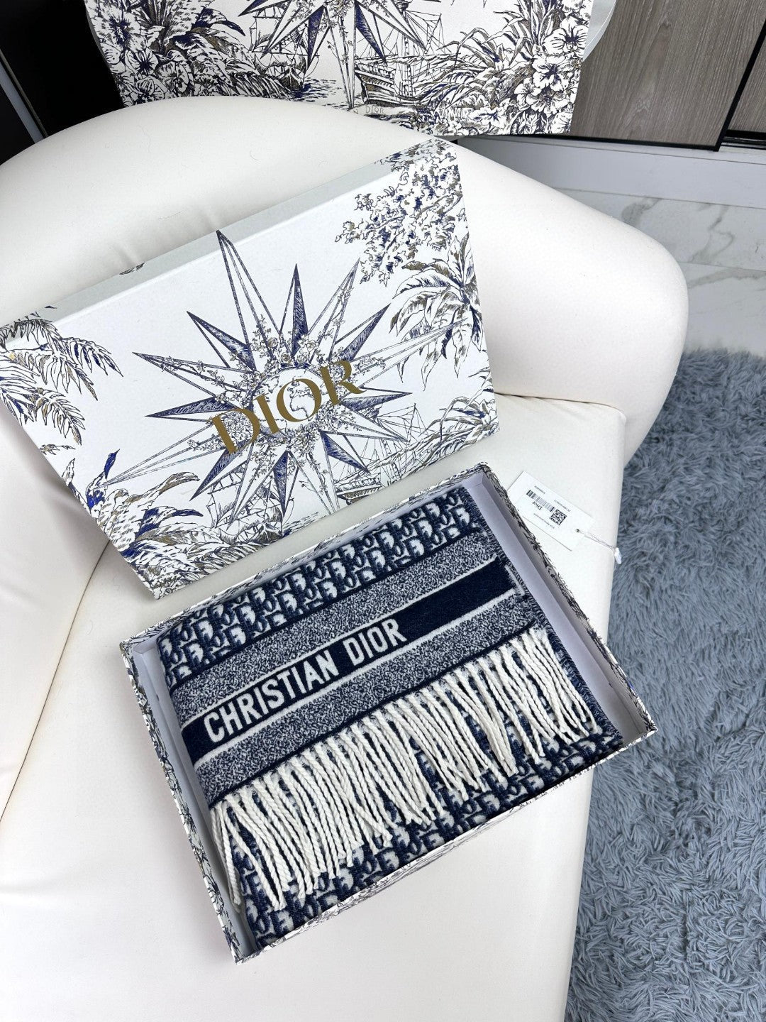 DIOR 26S SCARF 200CM IN CASHMERE 309434