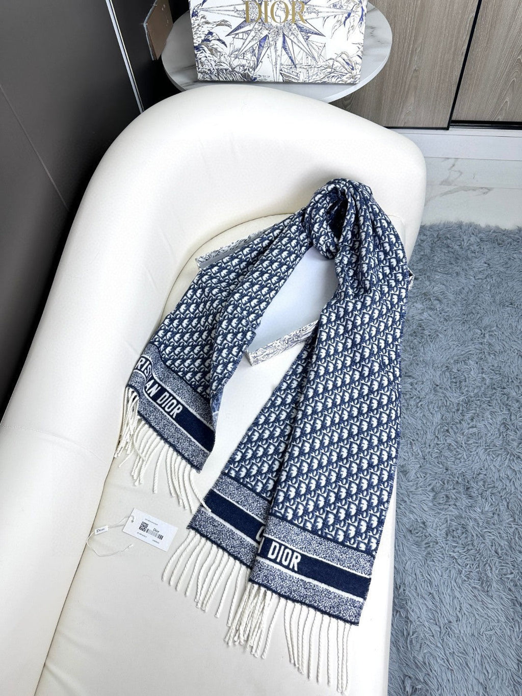 DIOR 26S SCARF 200CM IN CASHMERE 309434