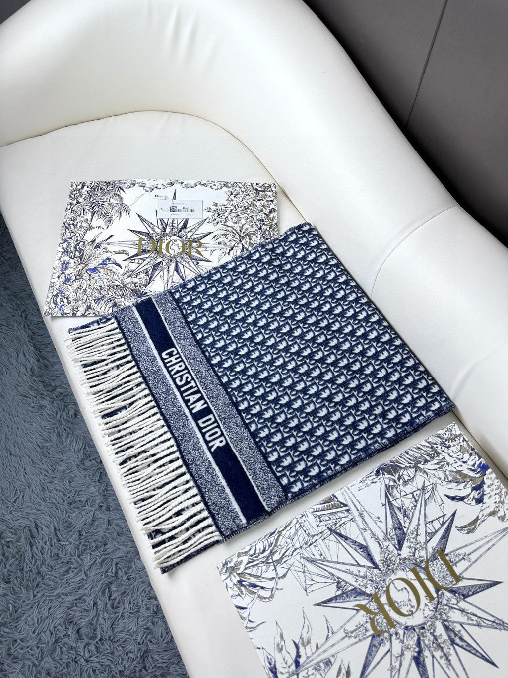 DIOR 26S SCARF 200CM IN CASHMERE 309434