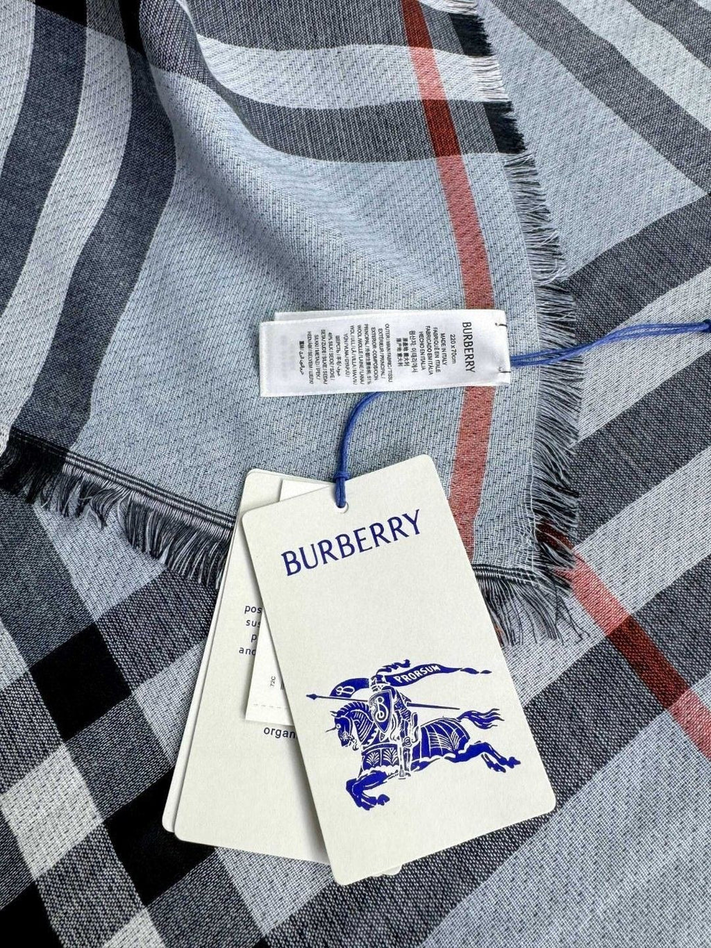 BURBERRY 26S SCARF 220CM IN CASHMERE SILK 303205