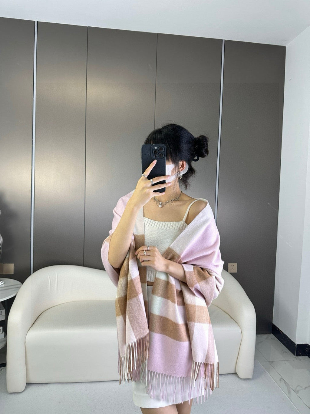 BURBERRY 26S SCARF 200CM IN CASHMERE 278703