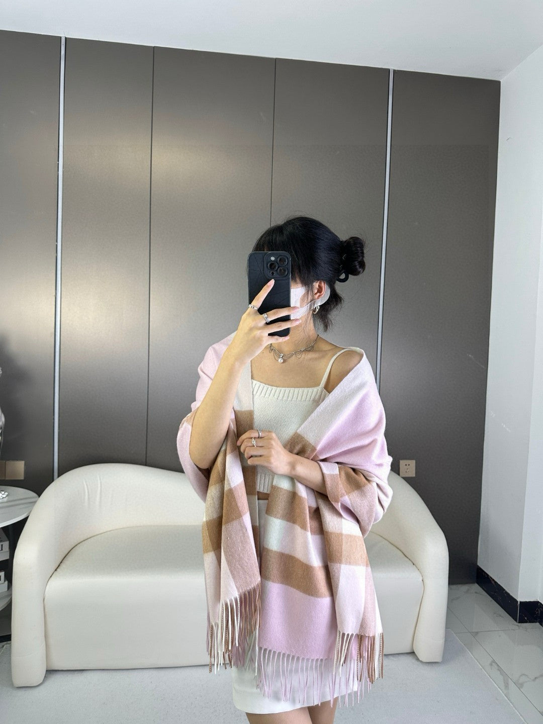 BURBERRY 26S SCARF 200CM IN CASHMERE 278703