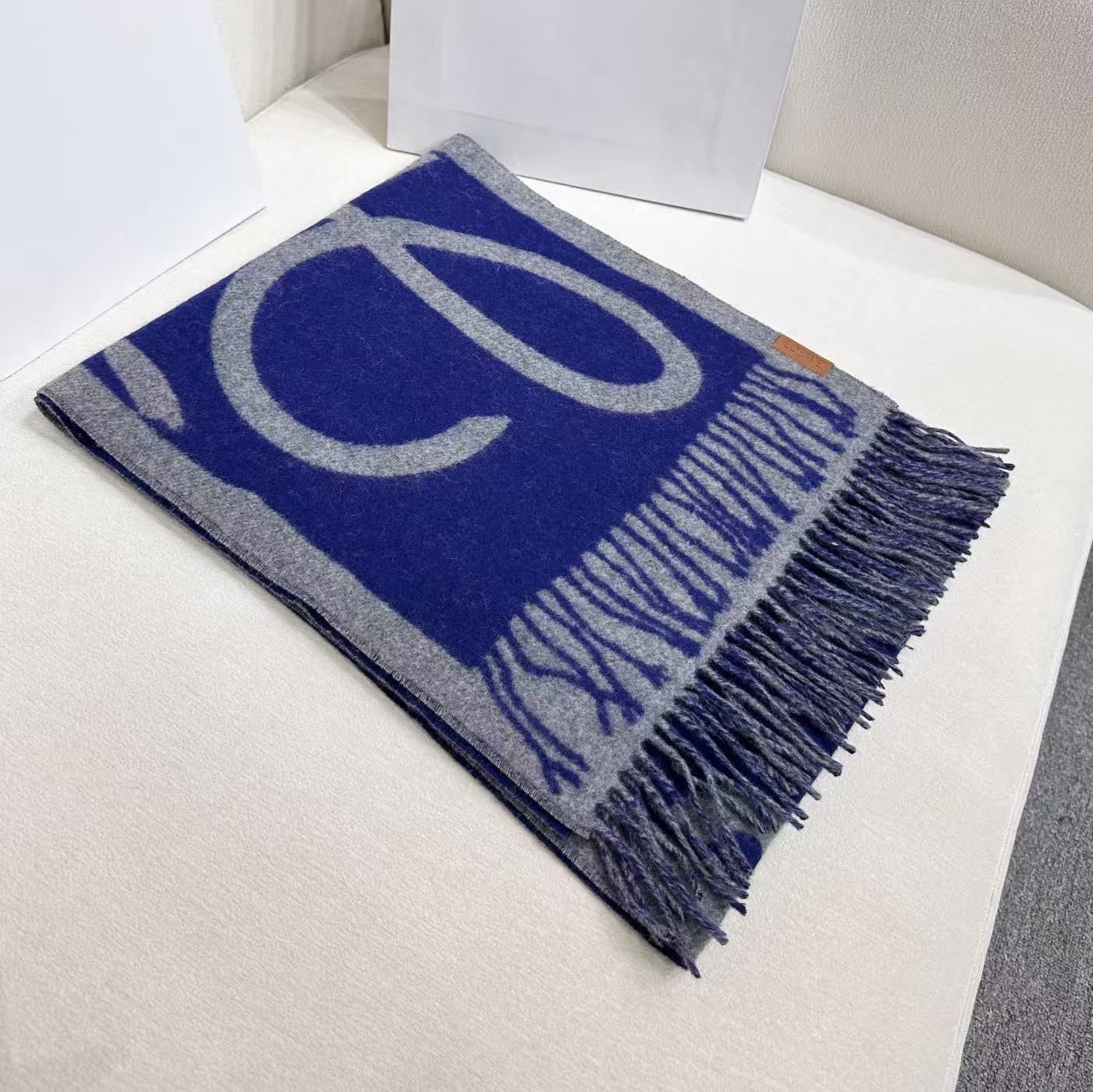 LOEWE 26S SCARF 180 IN CASHMERE WOOL 311813