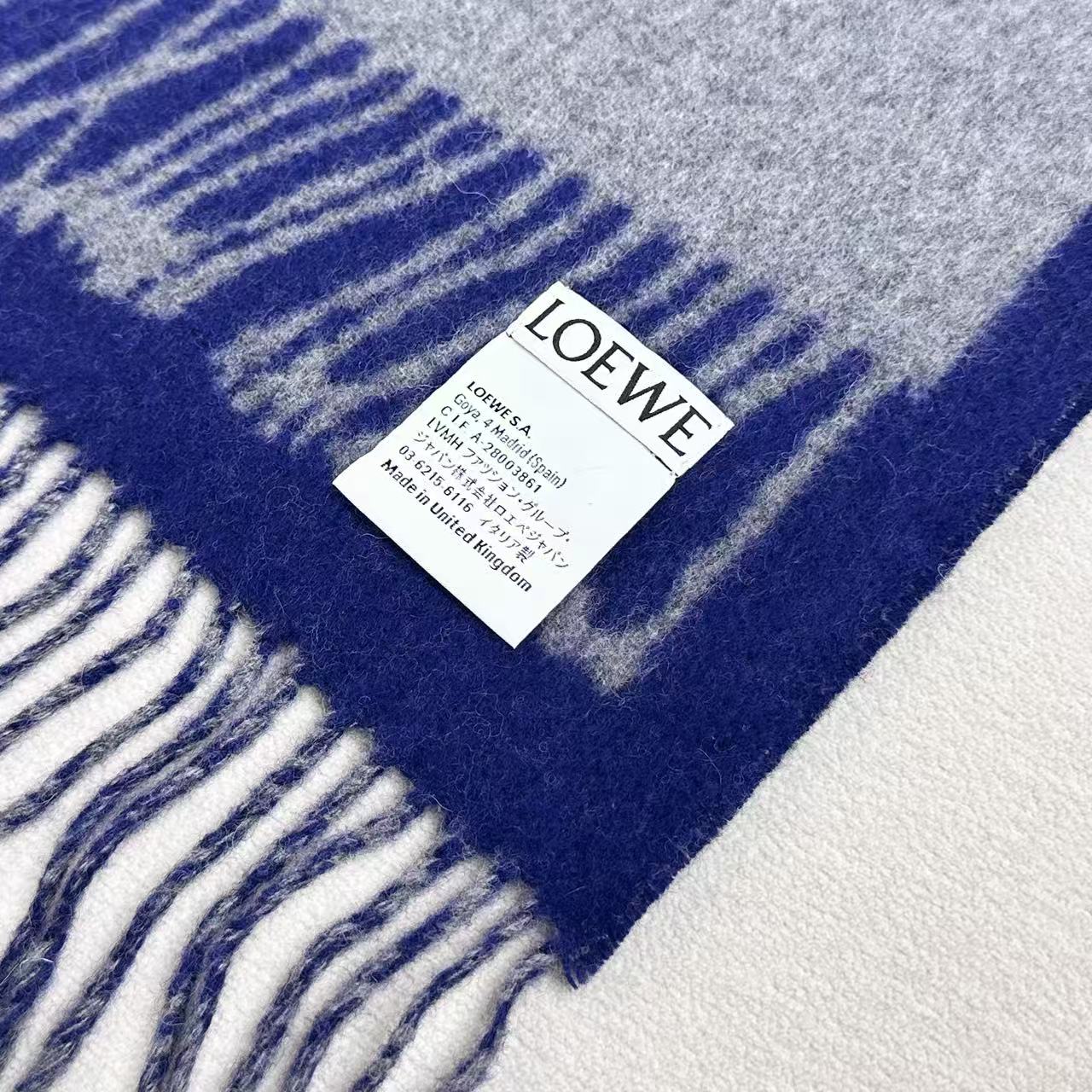 LOEWE 26S SCARF 180 IN CASHMERE WOOL 311813