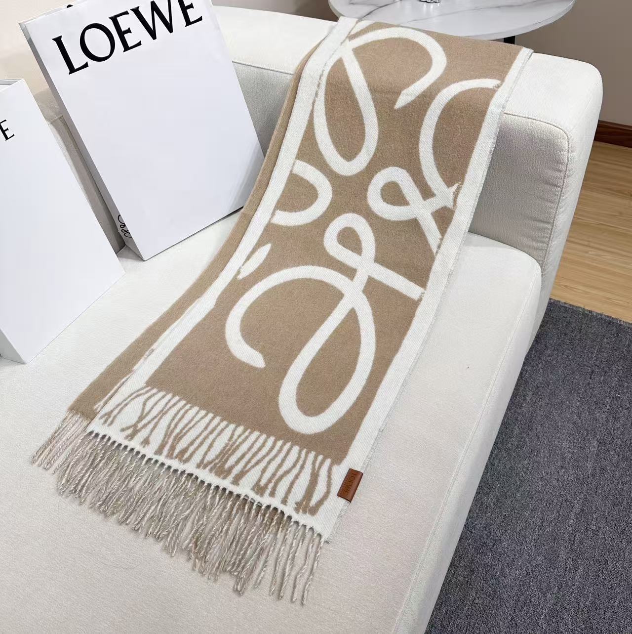 LOEWE 26S SCARF 180 IN CASHMERE WOOL 311814