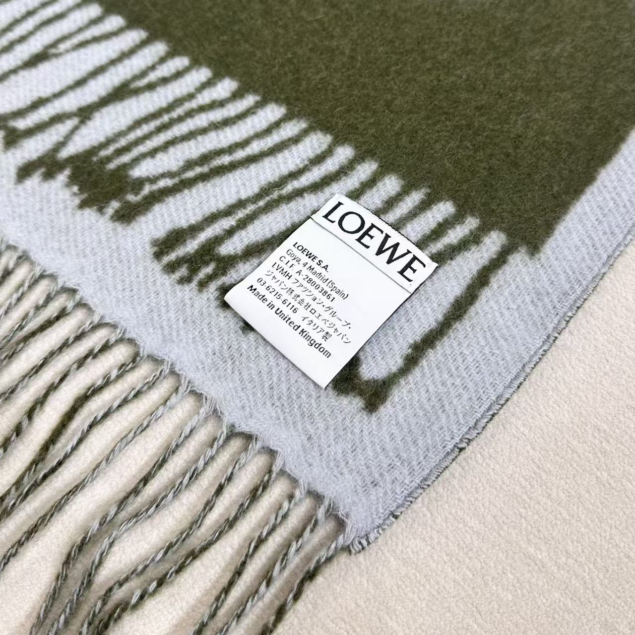 LOEWE 26S SCARF 180 IN CASHMERE WOOL 311815