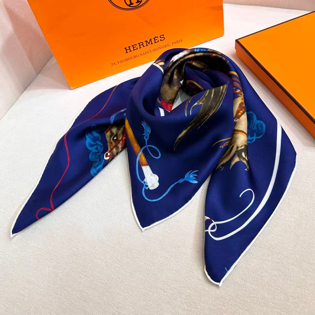 HERMES 26S SCARF 90 IN SILK 303189