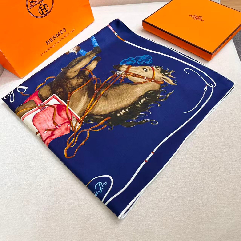 HERMES 26S SCARF 90 IN SILK 303189