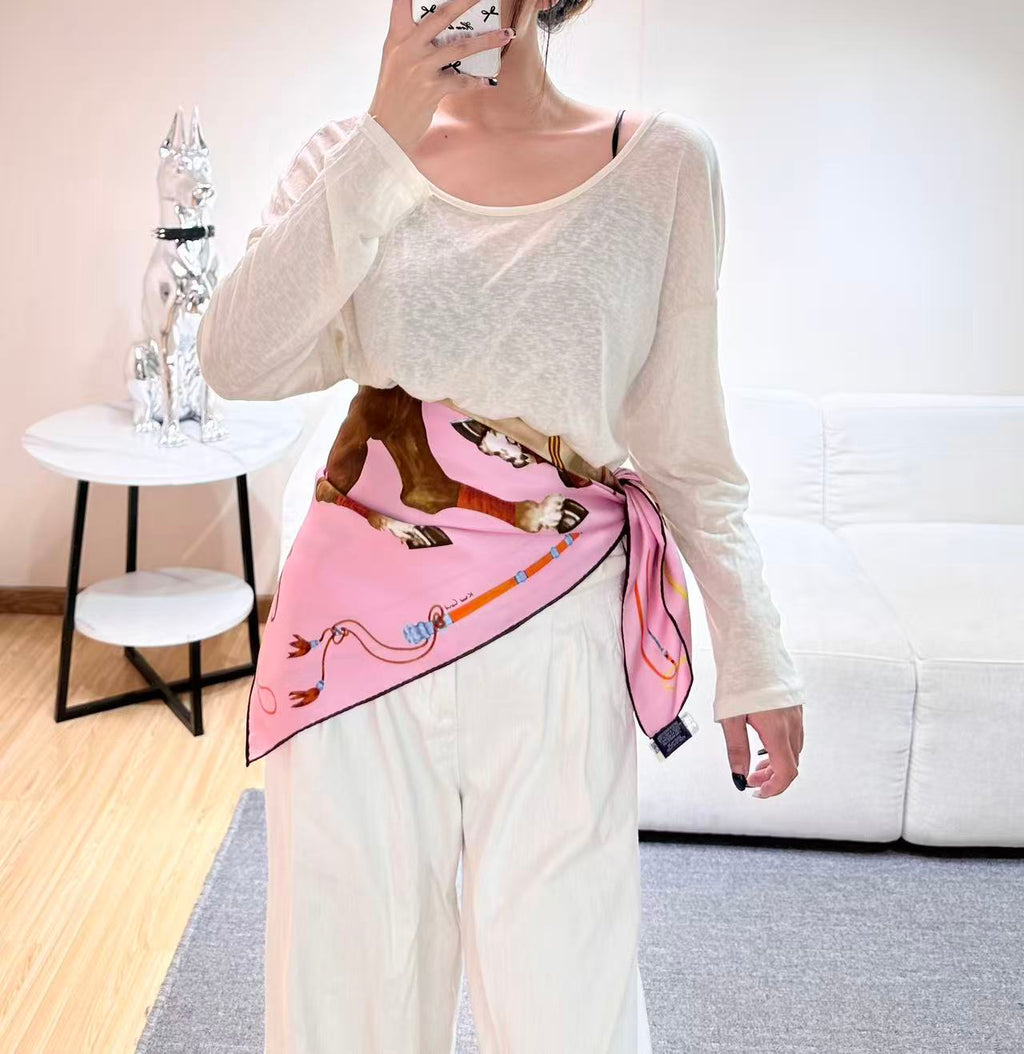 HERMES 26S SCARF 90 IN SILK 303191