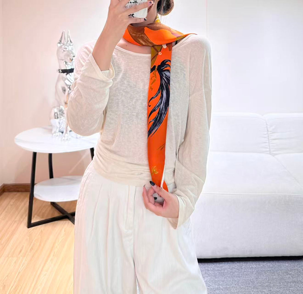 HERMES 26S SCARF 90 IN SILK 303193