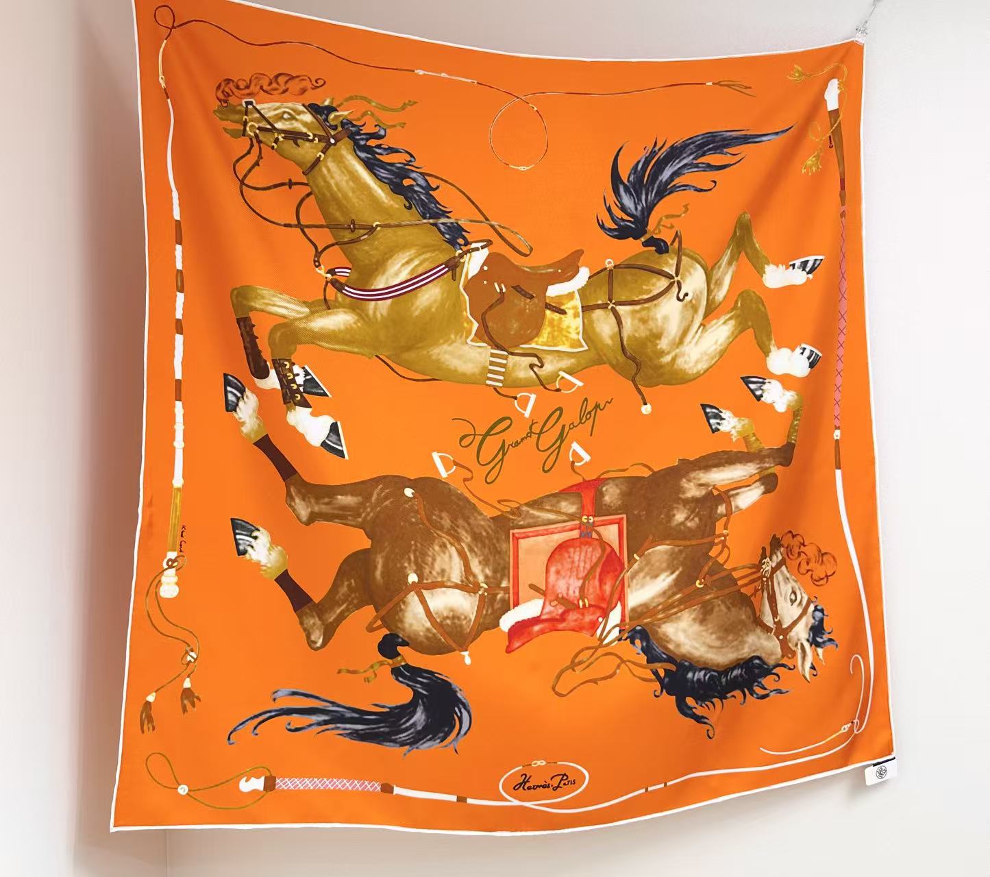 HERMES 26S SCARF 90 IN SILK 303193