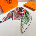HERMES 26S PRINTED SQUARE SCARF 88 IN SILK 309444