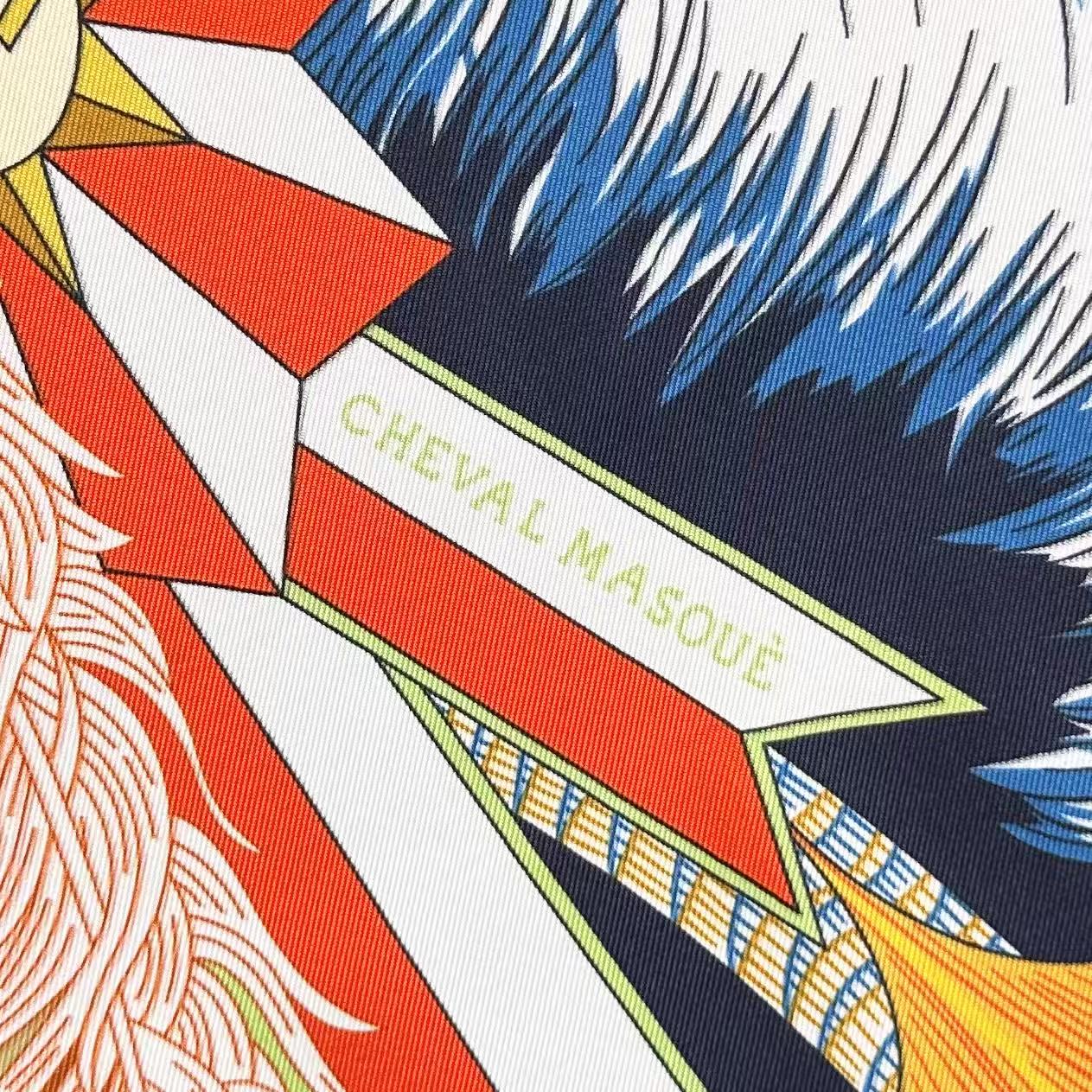 HERMES 26S SCARF 88 IN SILK 303218