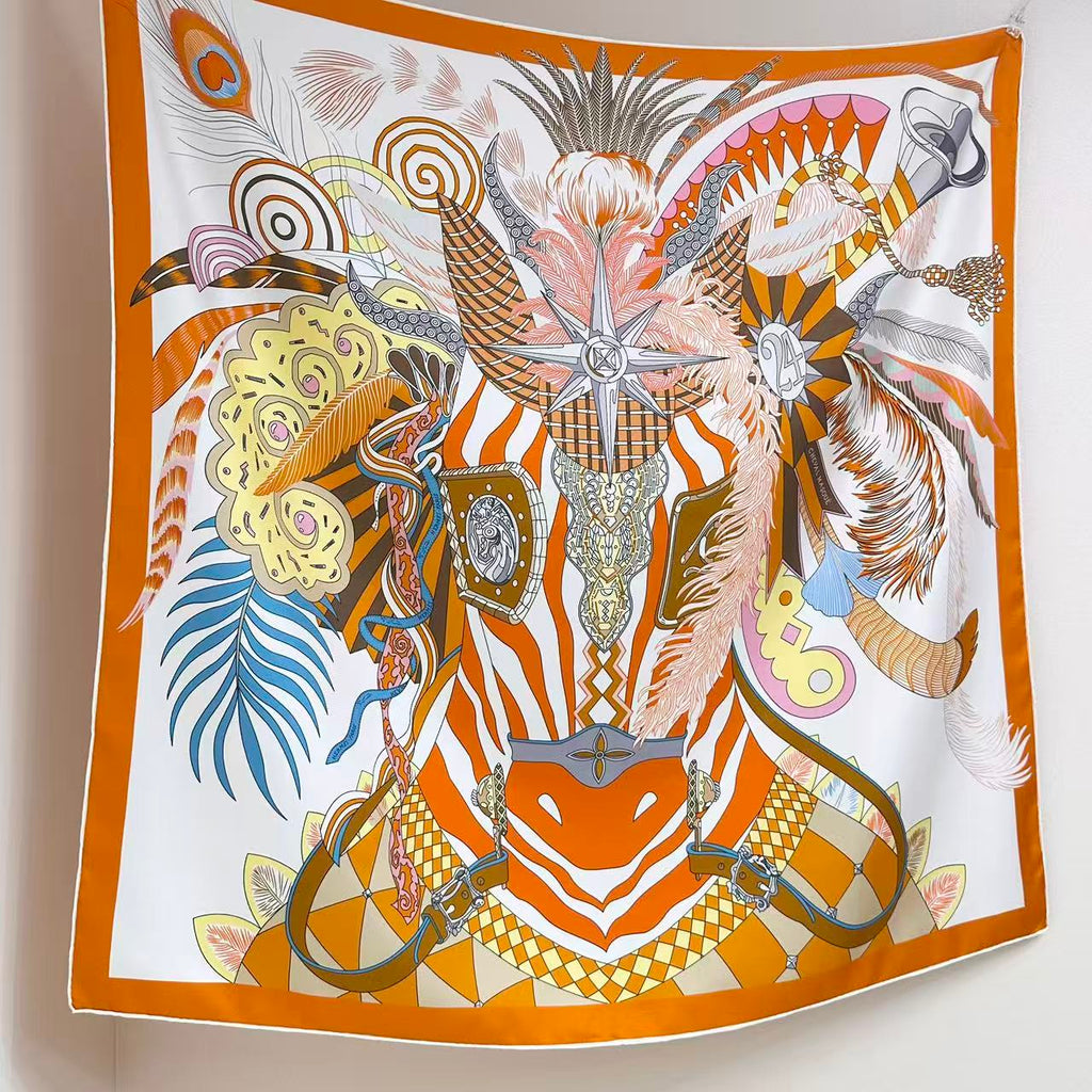 HERMES 26S SCARF 88 IN SILK 303219