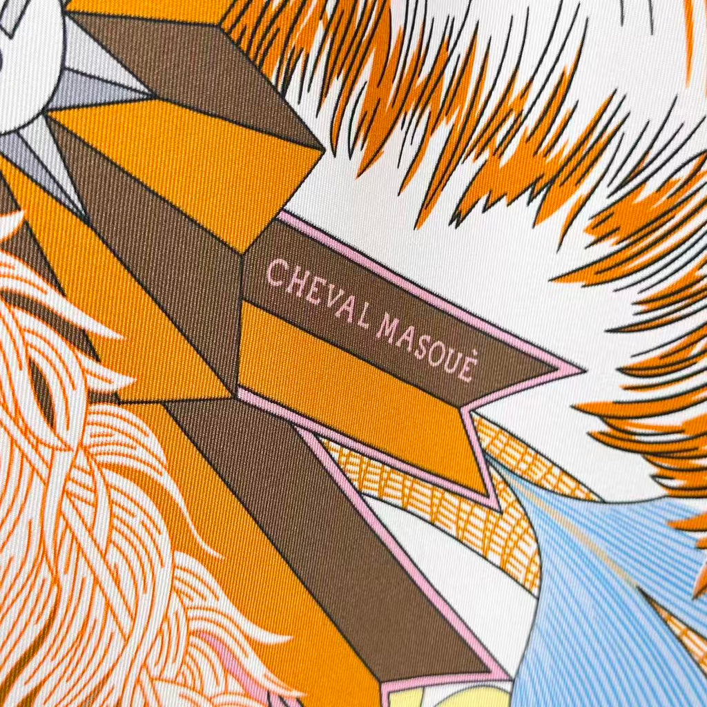 HERMES 26S SCARF 88 IN SILK 303219