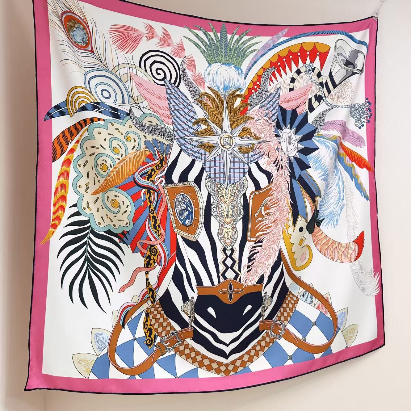 HERMES 26S SCARF 88 IN SILK 303220