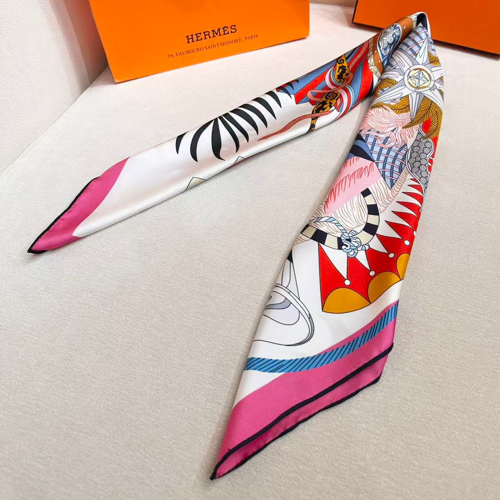 HERMES 26S SCARF 88 IN SILK 303220