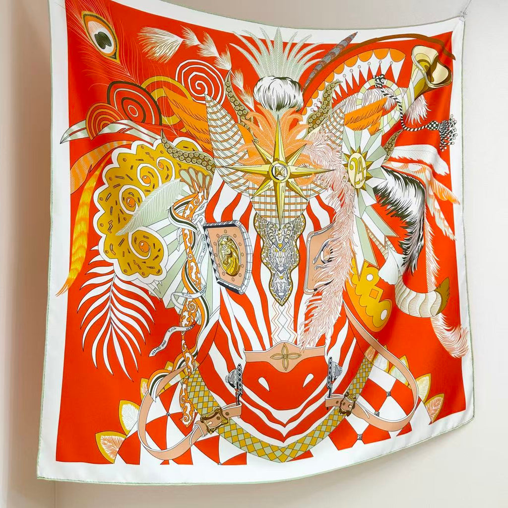 HERMES 26S SCARF 88 IN SILK 303221