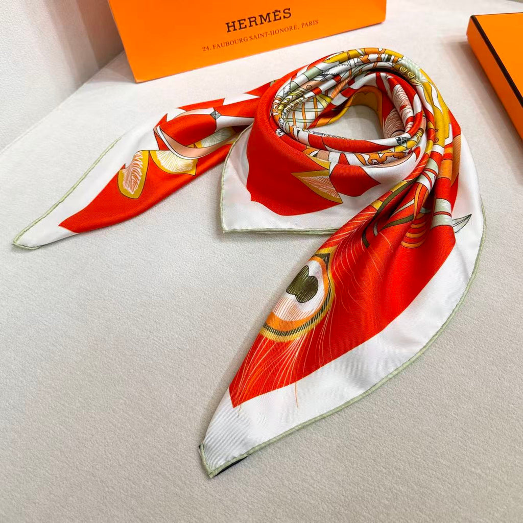 HERMES 26S SCARF 88 IN SILK 303221