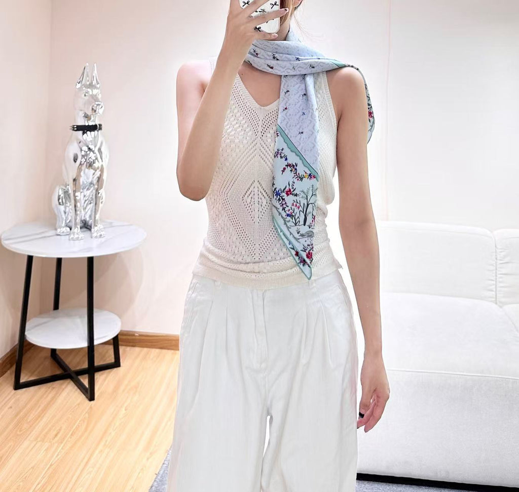 DIOR 26S SCARF 90CM IN SILK 309788