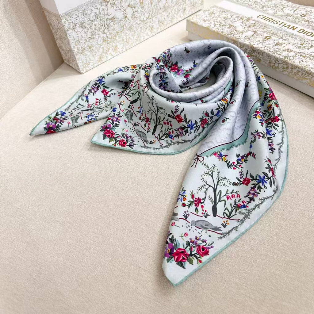 DIOR 26S SCARF 90CM IN SILK 309788