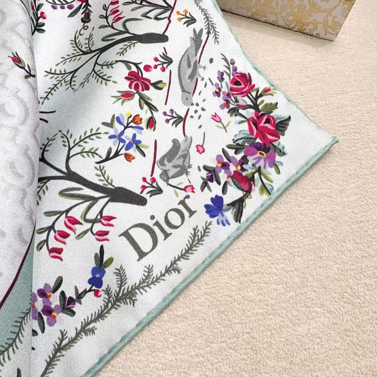 DIOR 26S SCARF 90CM IN SILK 309788