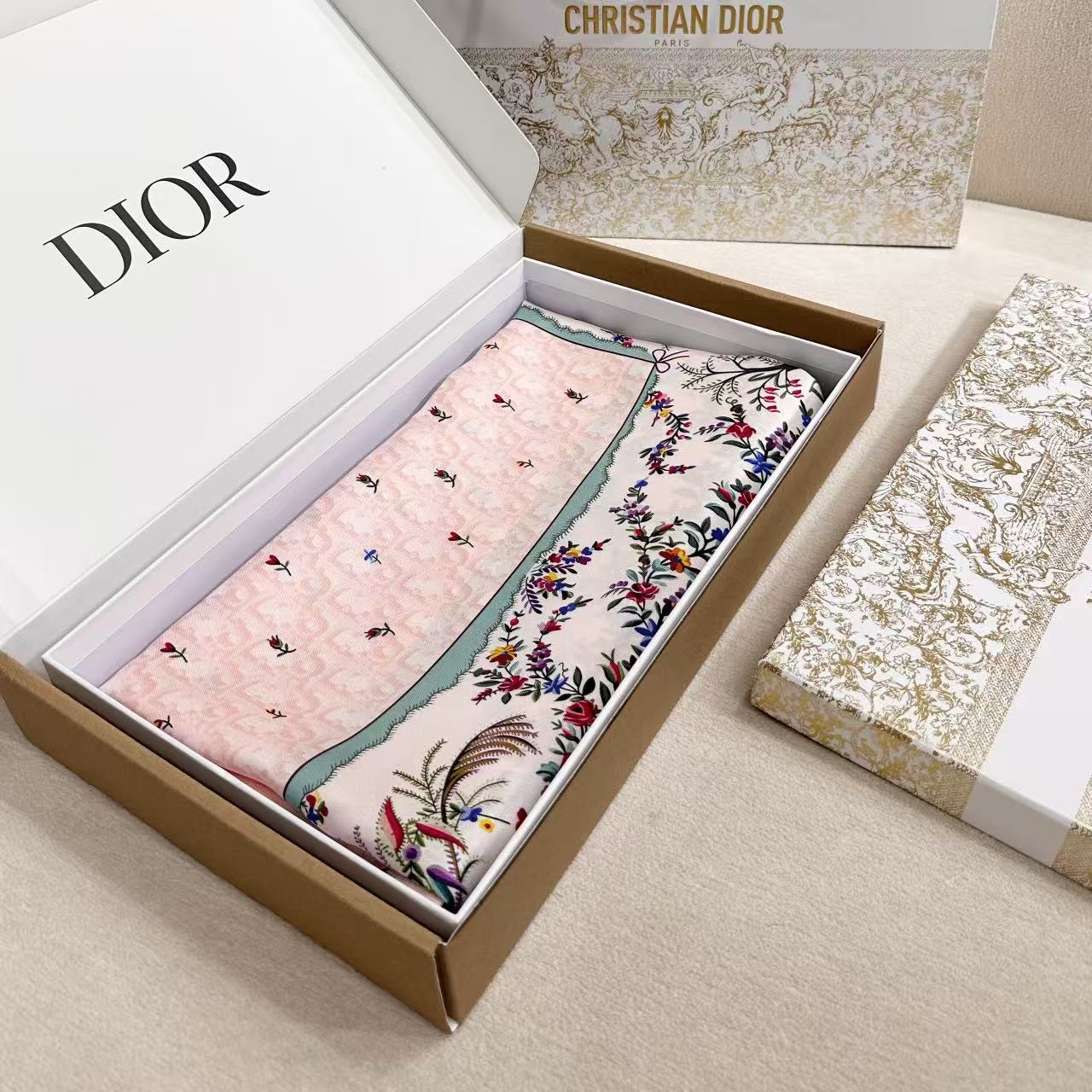 DIOR 26S SCARF 90CM IN SILK 309789