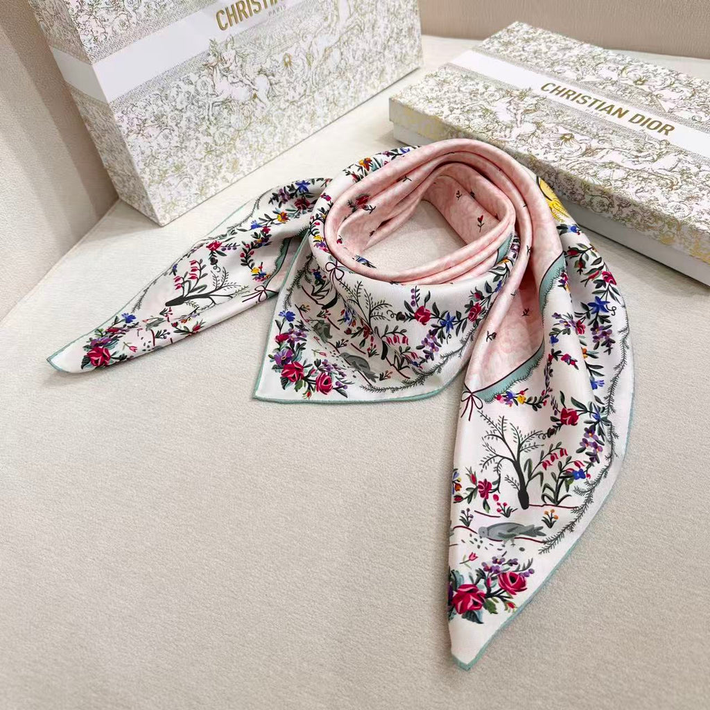 DIOR 26S SCARF 90CM IN SILK 309789