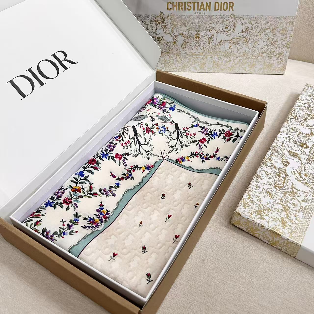 DIOR 26S SCARF 90CM IN SILK 309790