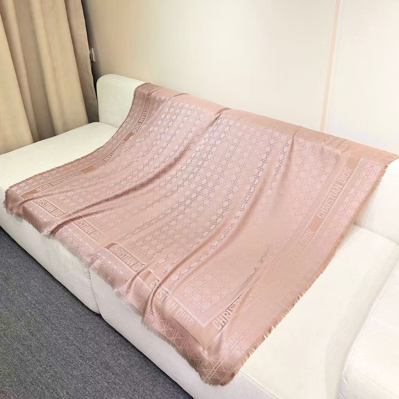 DIOR 26S SCARF 140CM IN CASHMERE SILK 303196