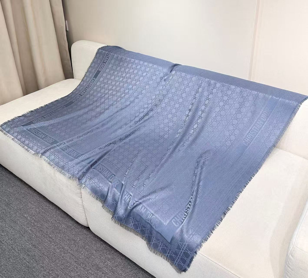 DIOR 26S SCARF 140CM IN CASHMERE SILK 303197