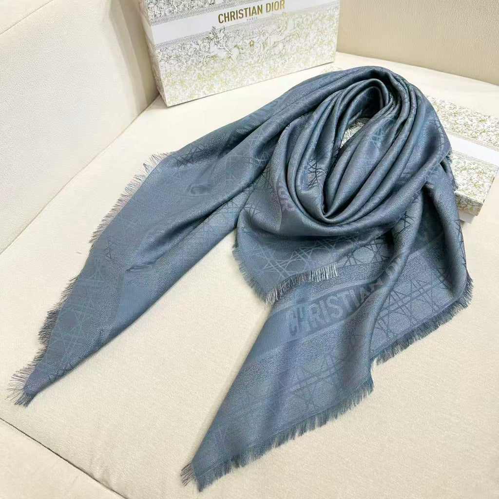 DIOR 26S SCARF 140CM IN CASHMERE SILK 303197